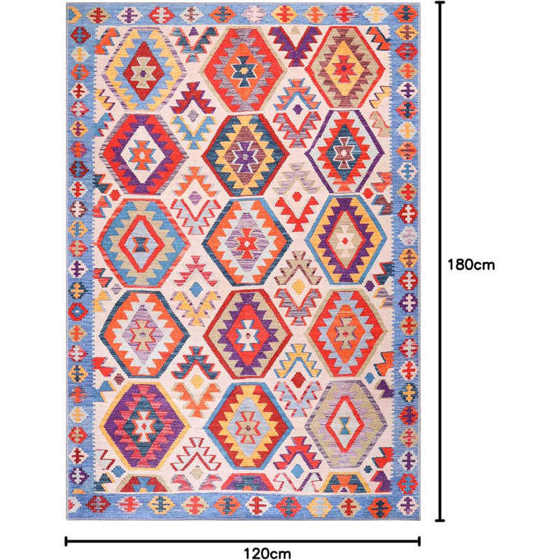 Indoor Area Rug Soft Carpet Pads For Bedroom Non-Slip Throw Rugs Washable Mat For Home Decor 1315, Rectangle 120 x 180 cm