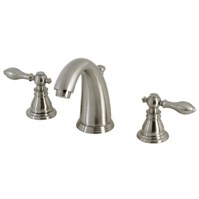 Widespread Bathroom Faucet with Drain Assembly