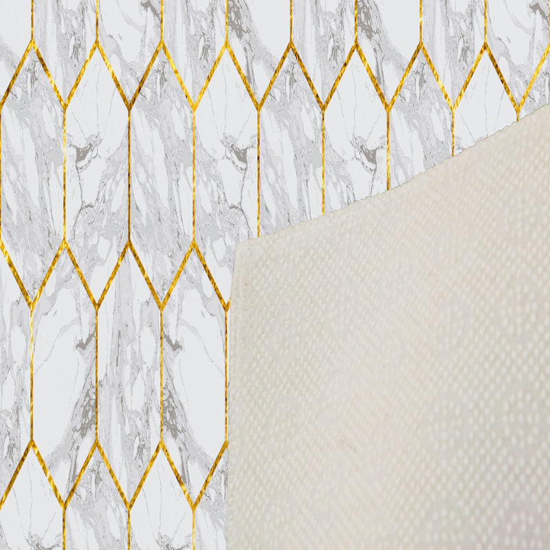 Soft Hall Carpet 2.6 x 4.9 Feet | 100% Polyester, 0.04 in Pile Height | Antibacterial, Non-Slip Underside | Woven with 3D Digital Printing | Machine Washable | Durable & Stylish for Entryways & Living Rooms
