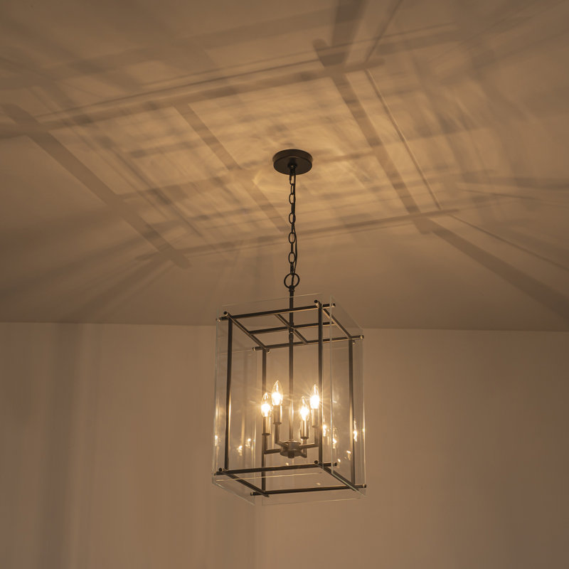 Qudarius 4 - Light Dimmable Lantern Square / Rectangle Chandelier
