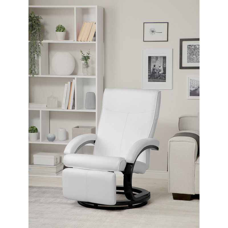 Adan 67cm Wide Glider Ergonomic Recliner, White
