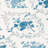 8' X 10' Non-Slip Indoor Area Rug with Floral Pattern Machine Washable,Blue-1424401013-1421398652