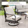 7 - Person Outdoor Patio Conversation Set With 2 Swivel Lounge Chairs & Fire Pit Table