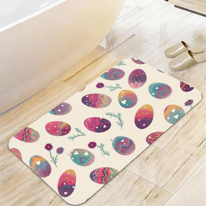 Multicolore tapis de salle de bain Pastel