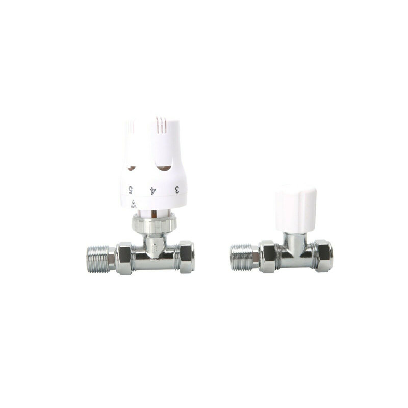 Radiator Valves, White