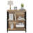 Guinna Industrial 3-Tier Low Bookcase, Wood And Metal Bookshelf For Small Spaces, Living Room, Bedroom, Office-968438904