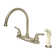 Kingston Brass Magellan Two-Handle 4-Hole 8" Centerset Kitchen Faucet with Side Sprayer