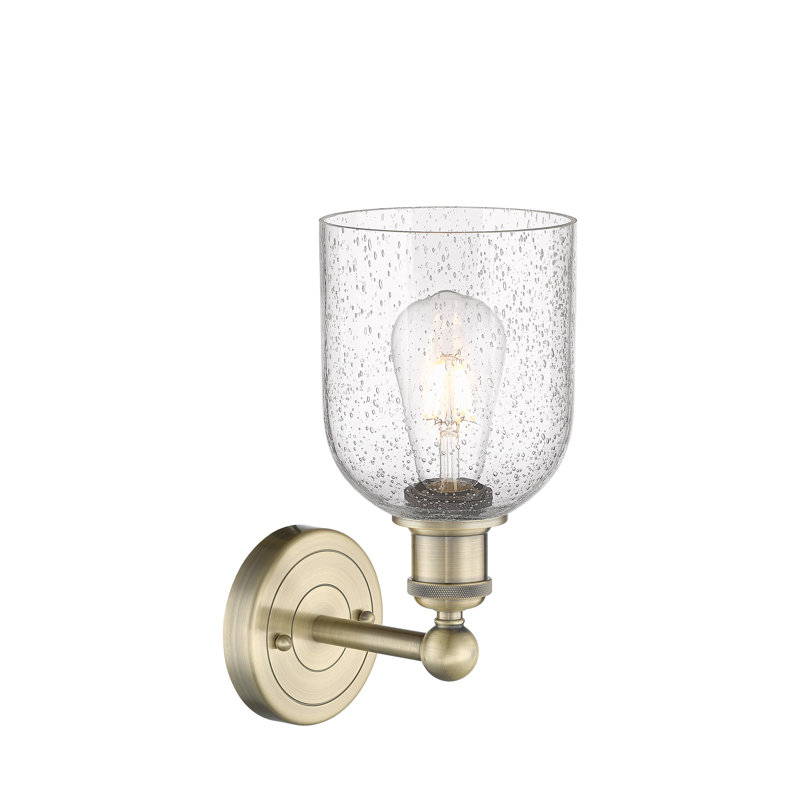 Allysson Steel Armed Sconce, Seedy, Antique Brass