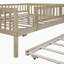 Lit de jour en bois avec couchette et garde-corps-119634578-119634588
