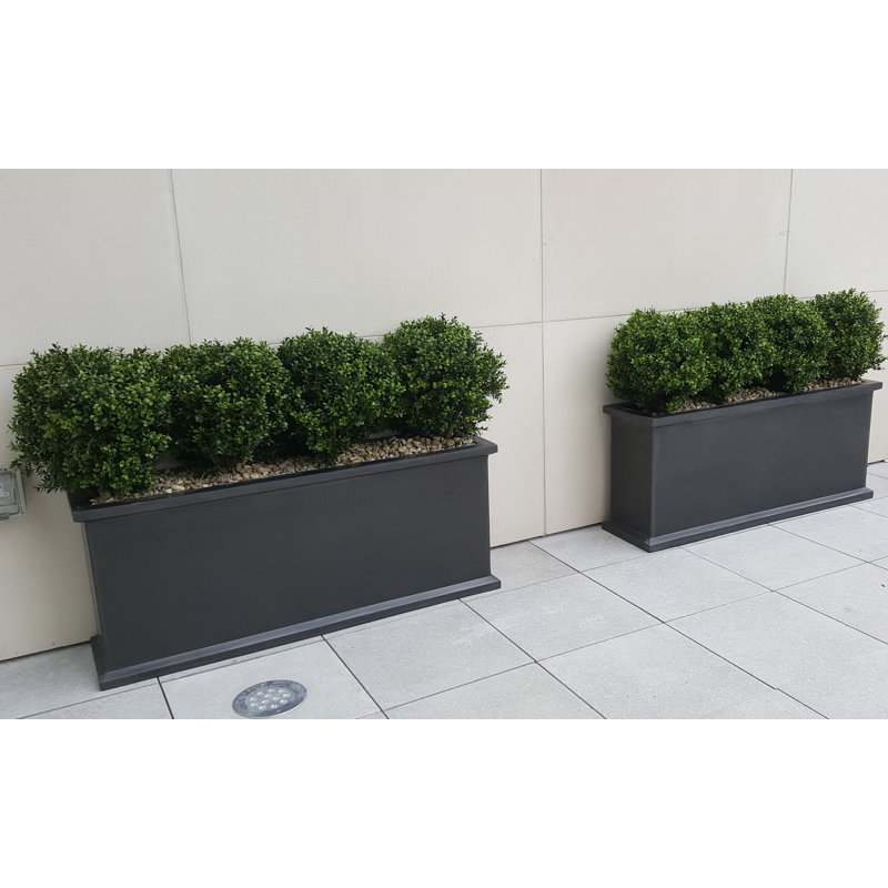Balance Handmade Pot Planter, 50cm H x 120cm W x 30cm D, Antique Faux Lead