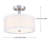 Domnik Fabric Semi Flush Mount