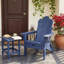 Table de bout extérieure Adirondack, table d'appoint de patio, tables de bout en PEHD pour pelouse de jardin-180824995