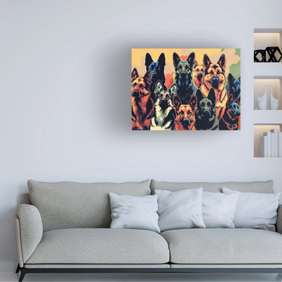 Momart German Shepherd Poster Canvas Art