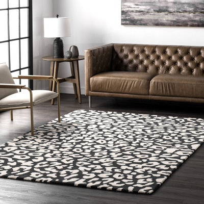 Wool Abstract Indoor Rug
