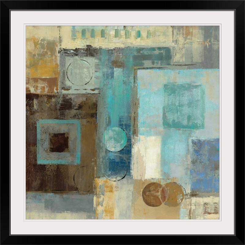 «Archway Square I» par Aniessa, H 32 po x l 32 po x P 1 po, Cadre noir