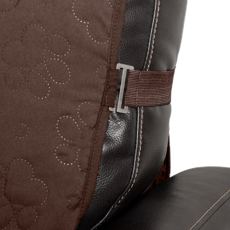Espresso Dark Brown Waterproof Non-Slip Loveseat Cover Protector