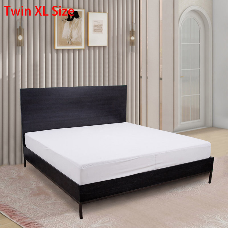 White Mattress Protector,Cotton Mattress Cover Fit for Mattress Depths From 6"-18", 80*37*18 in, Extra Long Twin