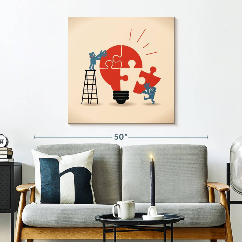 Keiri Building The Idea, 30" H x 30" W