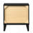 Black 2-Drawer Nightstand