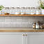 Self Adhesive Vinyl Splashback Wall Tiles Sticker Peel Stick set 9 pieces 30x30 cm Stone wall