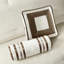 Édredon pour très grand lit en taupe / brun - Ruban de literie décoratif rembourré 7 pièces-118651933-118651934