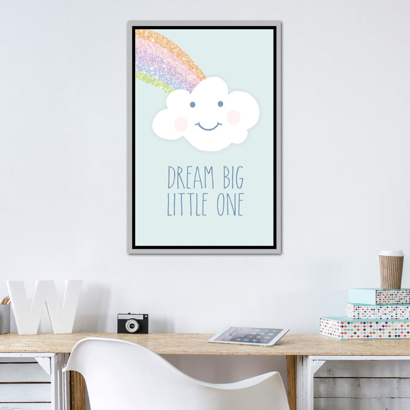 Art de rêve big little, Toile avec cadre argenté, H 40 po x l 26 po x P 1,5 po