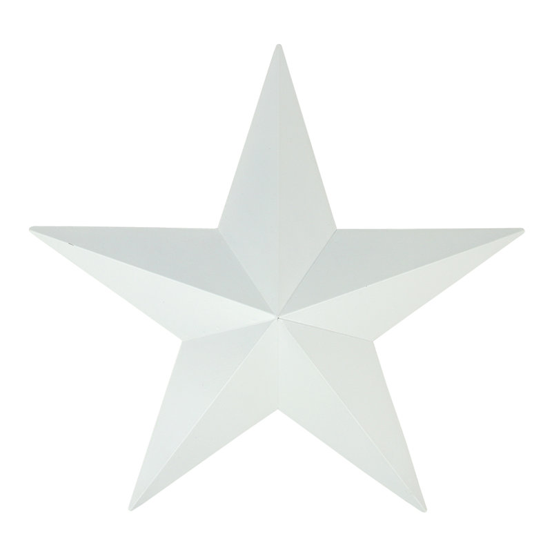Décoration murale d'extérieur rustique Country Country, H 24 po x l 24 po x p 1,75 po, Blanc mat