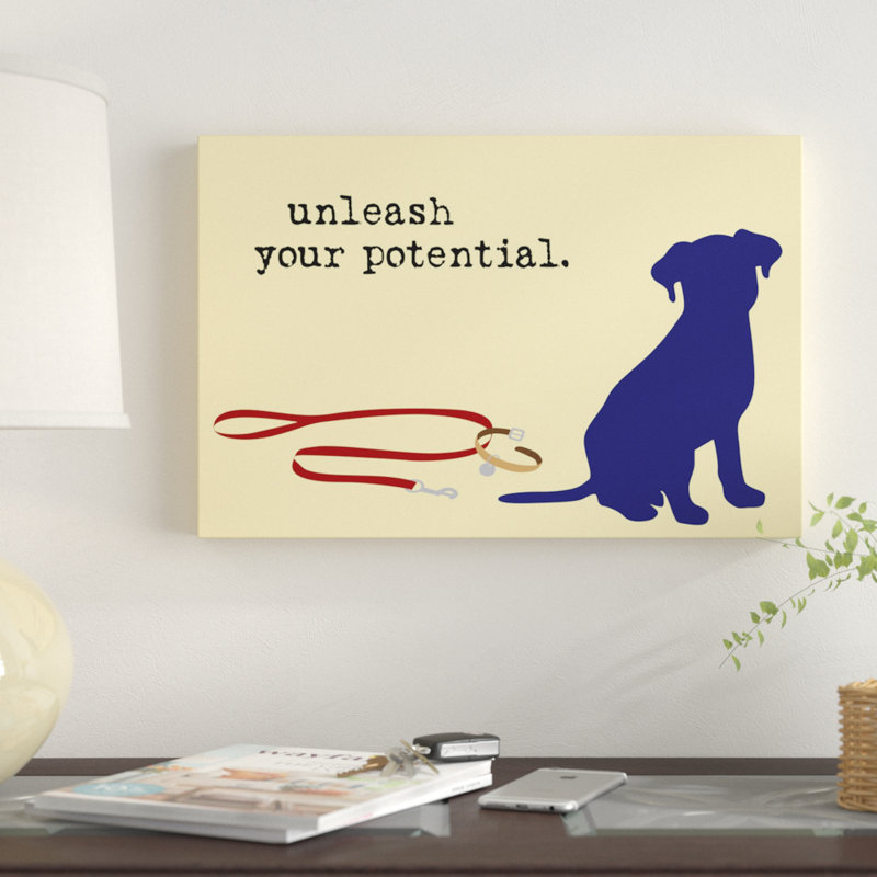 «Unleash Your Potentiel», impression sur toile, H 26 po x l 40 po x P 1,5 po, Toile tendue, Pas de tapis