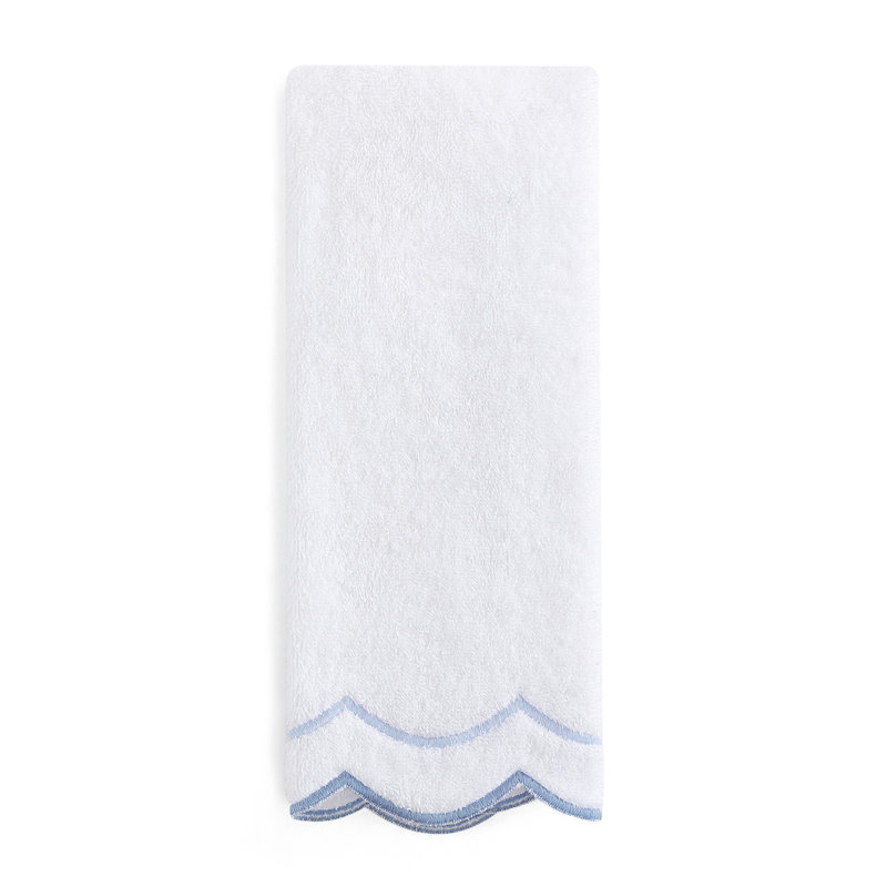 Peri Home Scallop Hand Towel, Blue