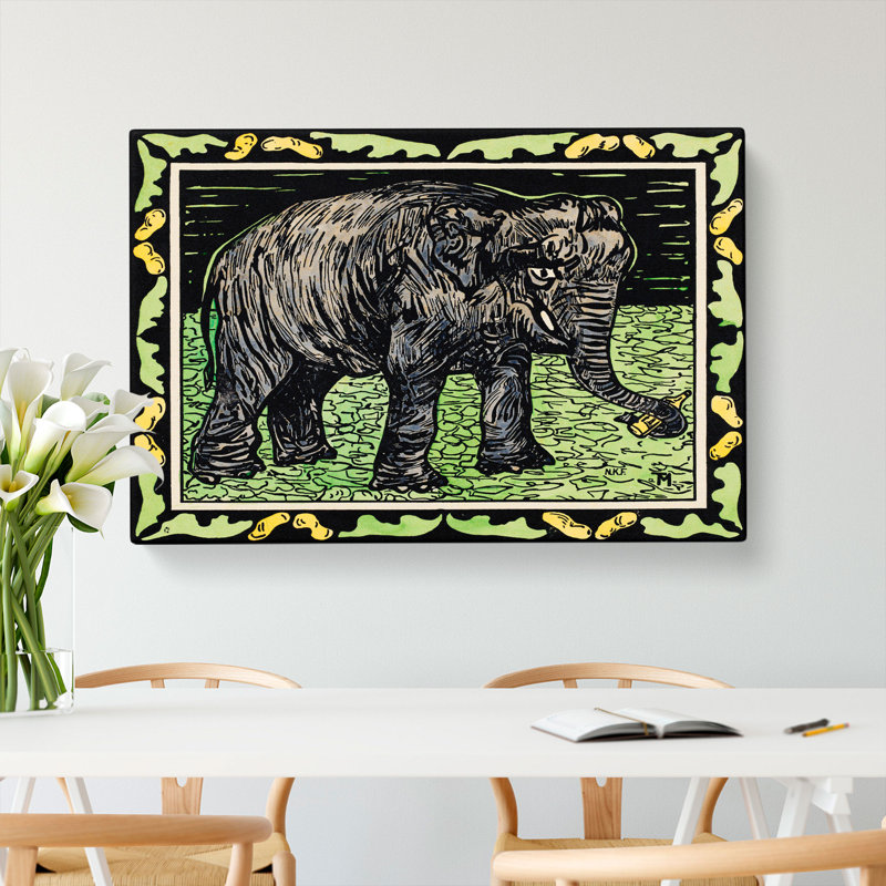 Elephant by Theo Van Hoytema - Wrapped Canvas Painting, 50cm H x 76cm W x 3cm D