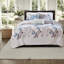 Ensemble de literie en coton de qualité supérieure, motif floral 6 pièces pour le confort de la maison
