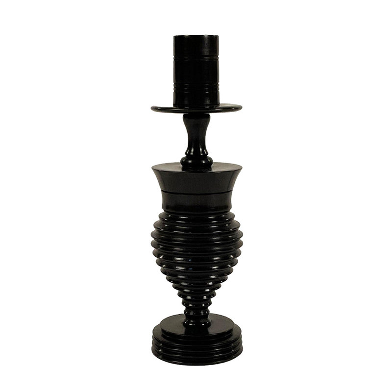 Ebony Wood Collection Candlestick