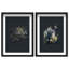 Midnight Flora Set Shadowbox Floral & Botanical Print by Oliver Gal, Black Frame, 10 x 15-259030578-259030582