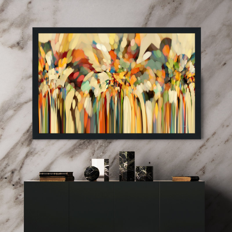 « Angels Guiding Lot, Genesis 19:15 » par Mark Lawrence, impression sur toile, H 33,5 po x l 49,5 po, Cadre espresso