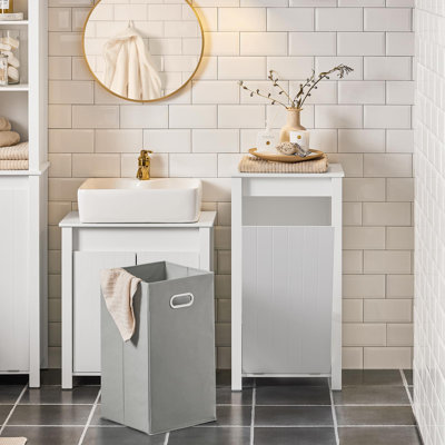 Wood Cabinet Laundry Hamper
