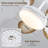 52" Palm Leaf Ceiling Fans With Lights And Remote,Wet Rated Tropical Ceiling Fans For Patios Porch Gazebo Pergola-765627275