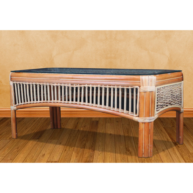 Eliason Glass Top Coffee Table