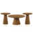 3 Pieces: Coffee Table, 2 End Tables