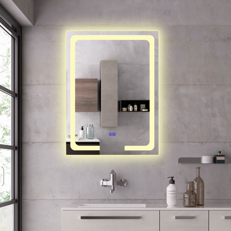 Elmas Glass Flat Wall Mirror
