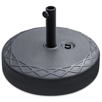  Base de parasol autoportante ronde en plastique dur de 105 lb