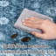 Tapis lavables antidérapants à motif floral rétro pour salle de lavage bleu 9 x 12 pi-129775588-129913483