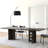 62.99"Brown Rectangle Solid Wood Writing Desk-377413159
