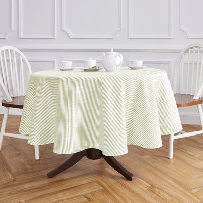 Narrow Stripe - 100% Pure Linen Tablecloth