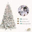 Arbre de Noël enneigé avec pomme de pin-2103023071