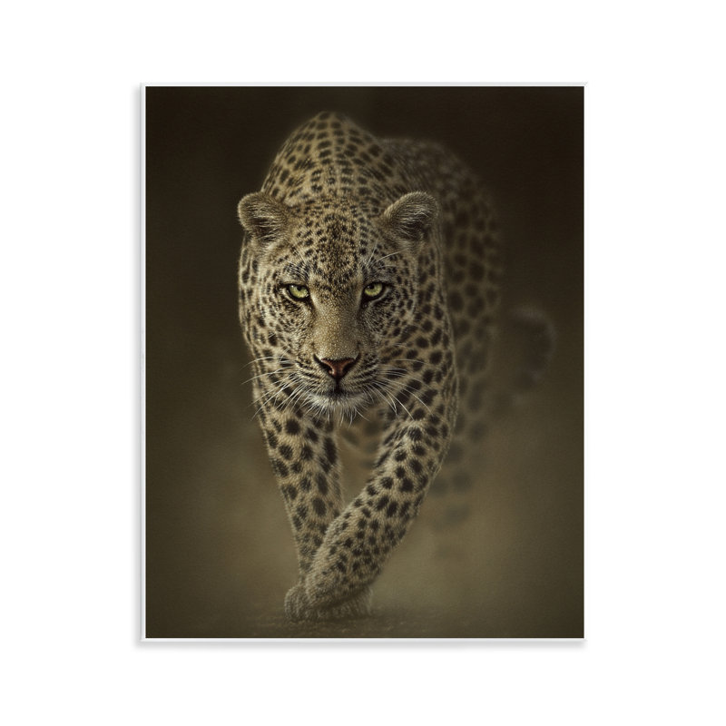 Plaque murale Savage Leopard