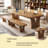 70.87"All-Solid Pine Slab Long Rectangular Conference Table-411798375