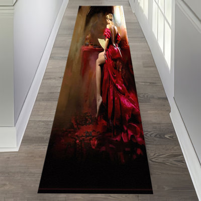 Tapis chic à motif géométrique non tissé doux avec un design géométrique saisissant, idéal pour un salon ou une chambre à coucher moderne