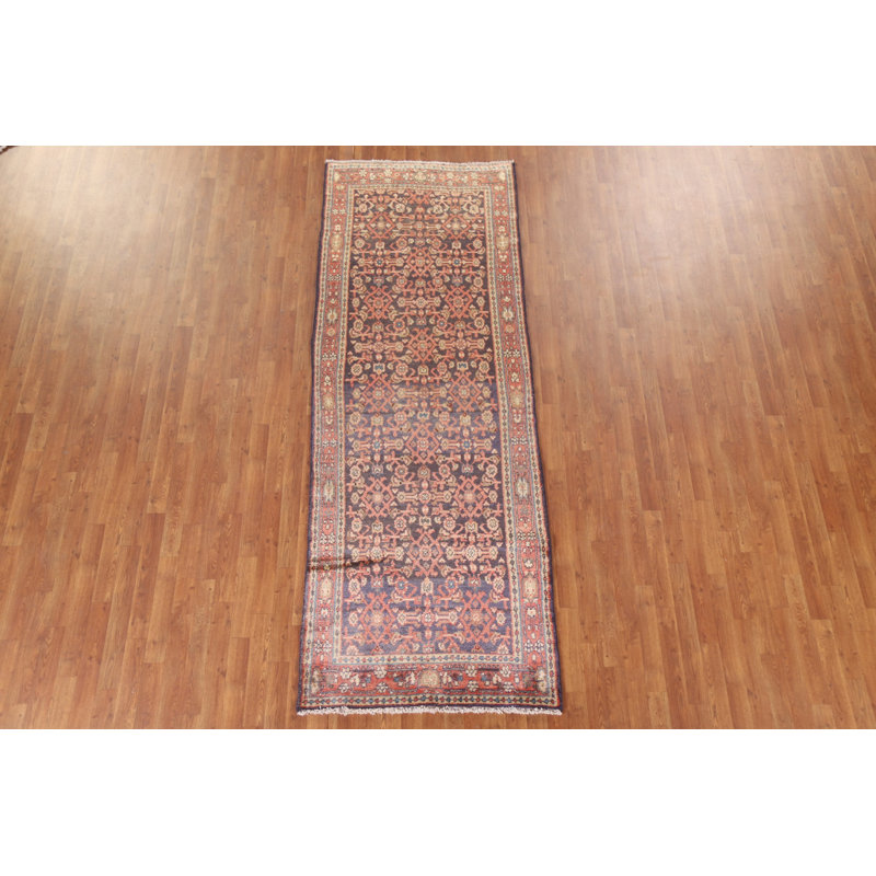 Tapis de couloir géométrique traditionnel 4 x 10