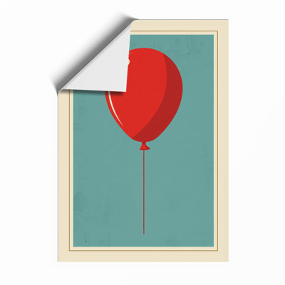 Red Balloon Mid-Century - Framed Print