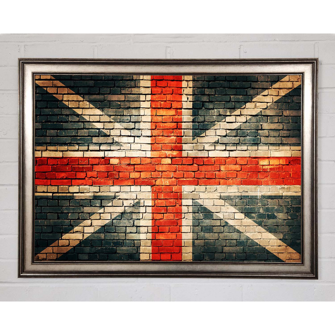 Die britische Flagge - Einzelner Bilderrahmen Kunstdrucke